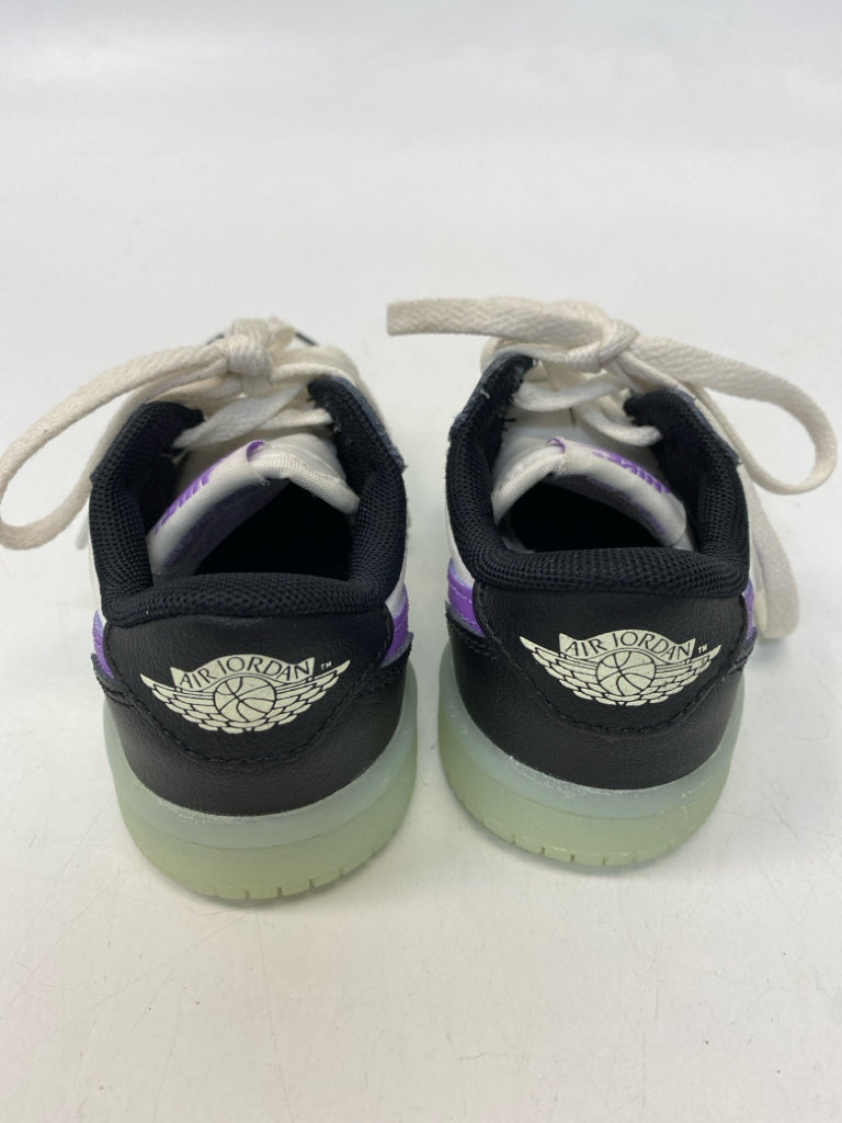 Nike SIZE 8 White Black/Purple Lace-Up Girl&