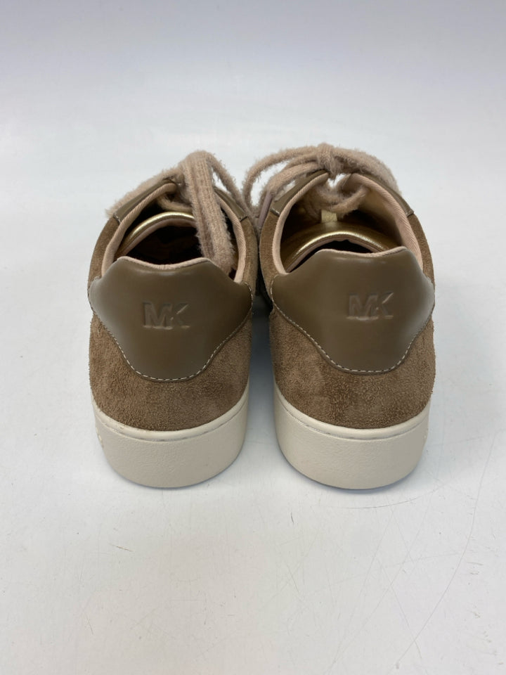 Michael Kors US Shoe Size 10 Brown Lace-up Suede Sneakers