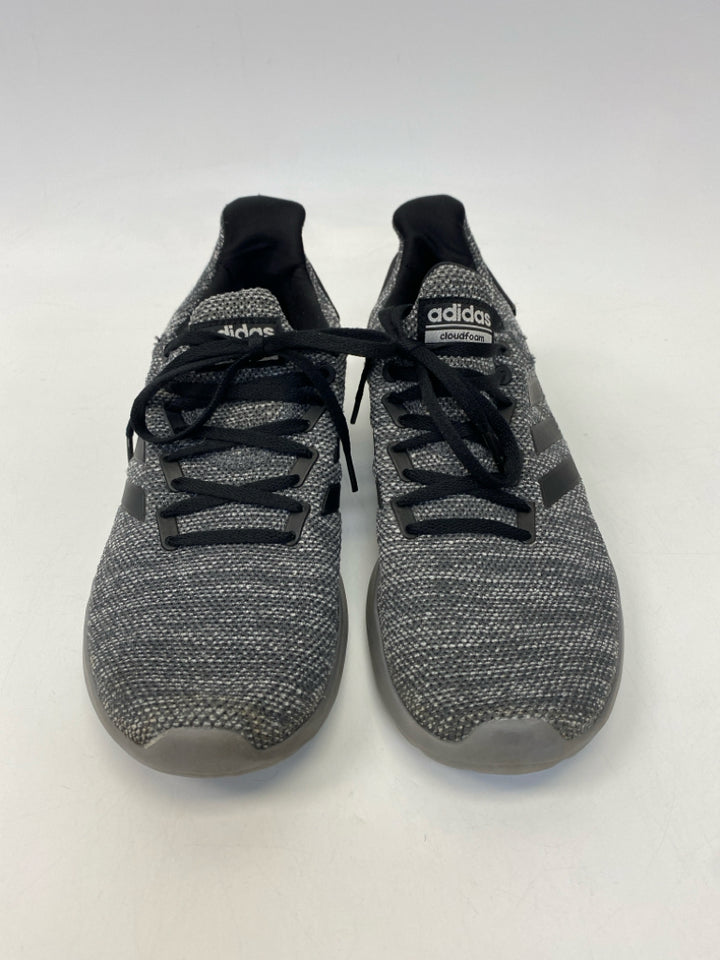 Adidas Size 9 Gray Black Lace-Up Men&