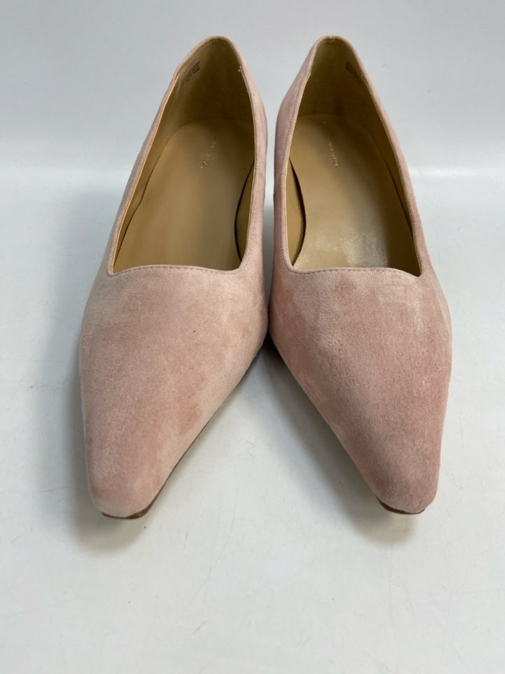 Ann Taylor US Shoe Size 11 Pink Suede Heels