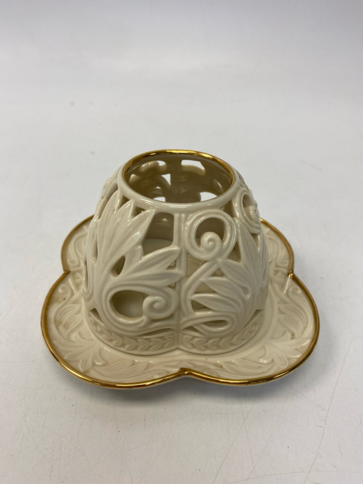 Lenox Cream Gold Cut-Out Candleholder(s)