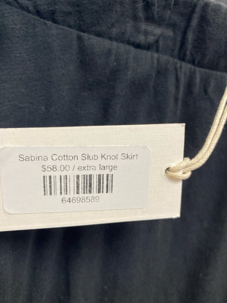 NWT Z Supply Size XL Black Knotted Ladies Skirt