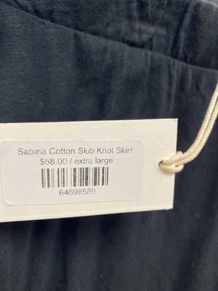 NWT Z Supply Size XL Black Knotted Ladies Skirt