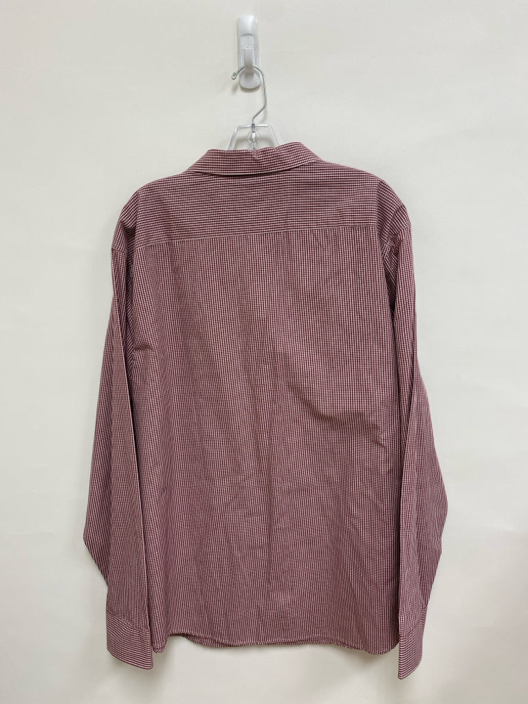 NWT Munsingwear Size XXL Dark Red White Checkered Men&