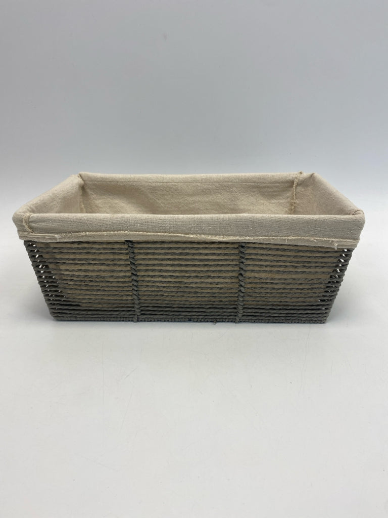 Gray Natural Woven Basket