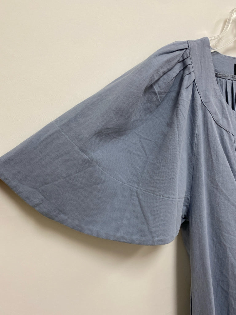 Pomander Place Size S Slate Blue Bell Sleeves Ladies Dress