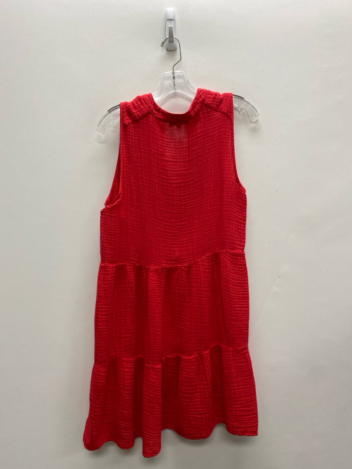 Michael Stars Size M Red Sleeveless Gauze Ladies Dress