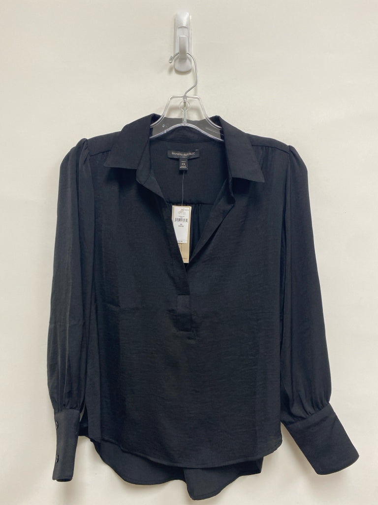 NWT Banana Republic Size XSP Black Petite Top