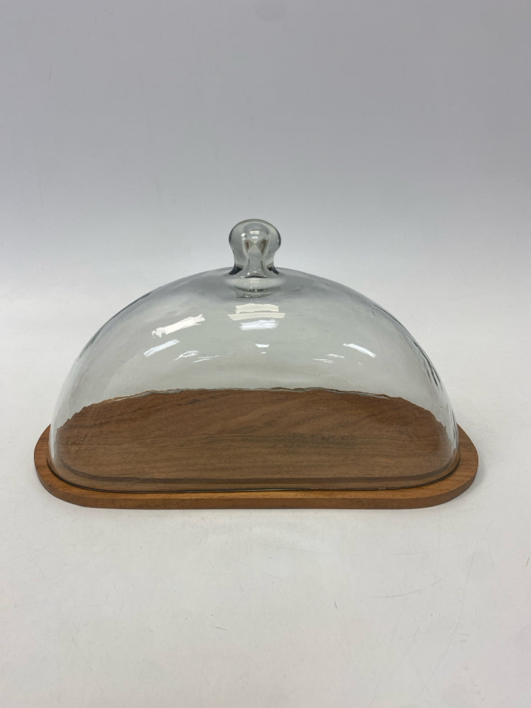 Clear Natural Wood/Glass Christmas