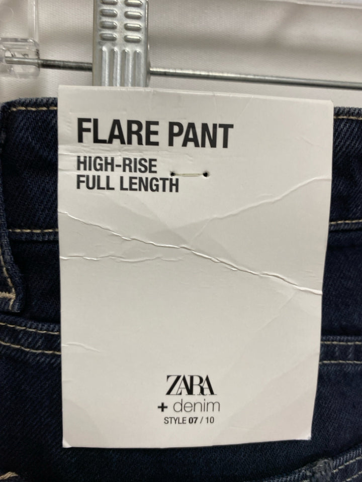 NWT Zara Size 4 Navy Flared Ladies Jeans