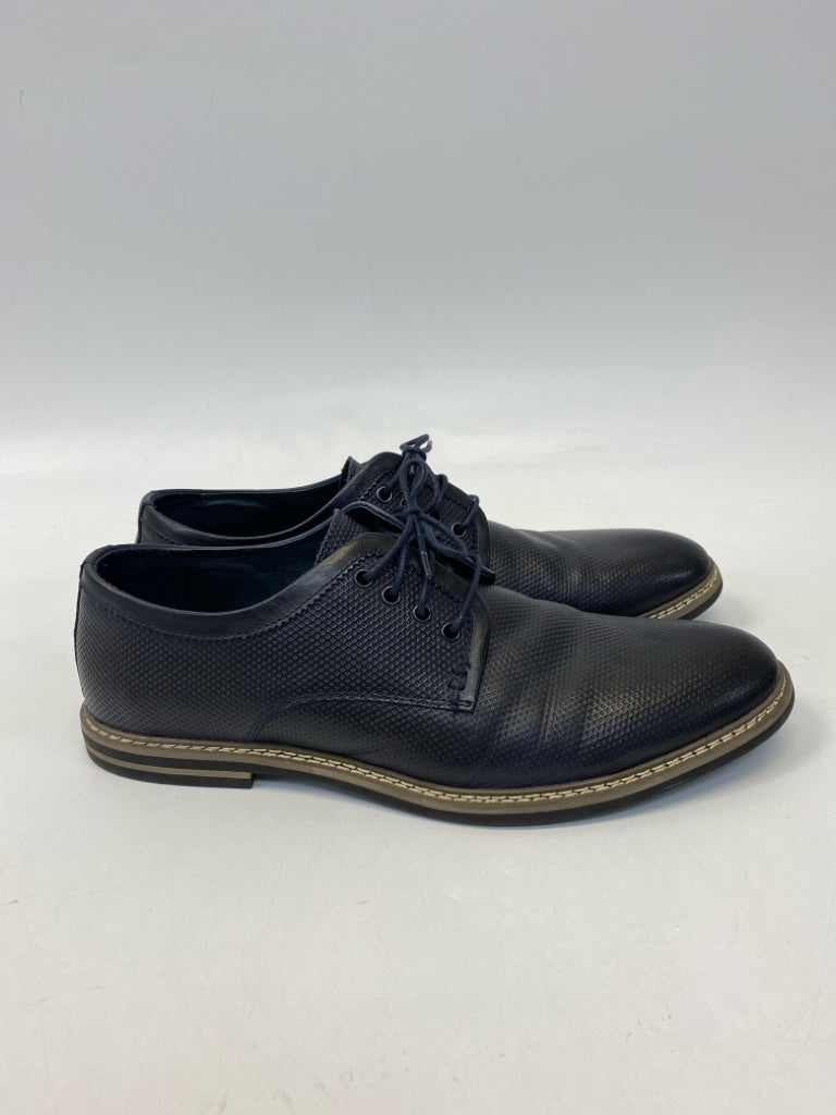 JOSEPH ABBOUD Size 12 Dark Navy Lace-Up Men&