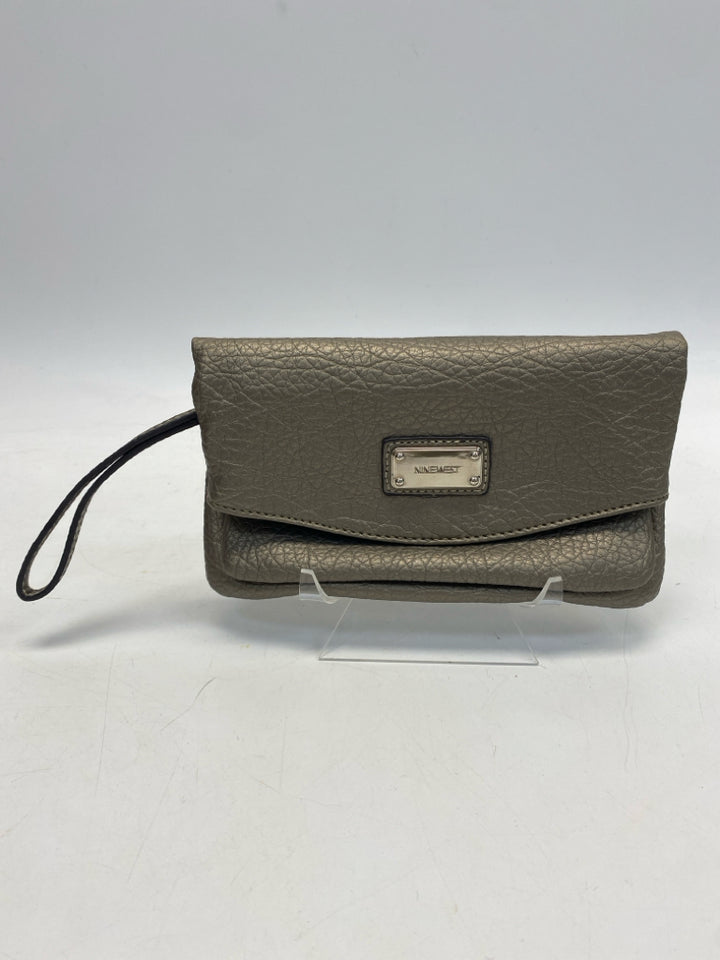 Nine West Bronze Wristlet