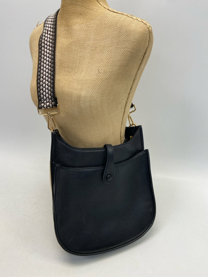 ah dorned Black Crossbody