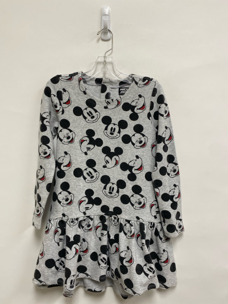 Disney SIZE 7/8 Gray Black Mickey Mouse Long Sleeve Girl&