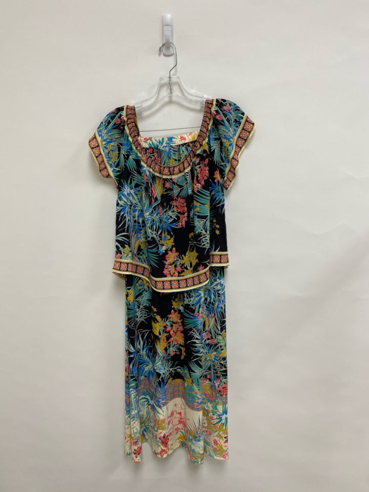 Flying Tomato Size S Black Green/Multi Ladies 2pc Skirt