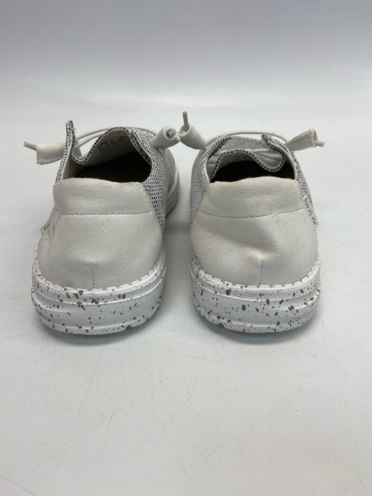 Hey Dude  Size 9 White Gray Flats