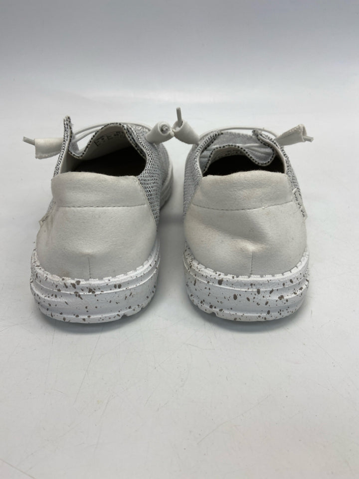 Hey Dude  Size 9 White Gray Flats