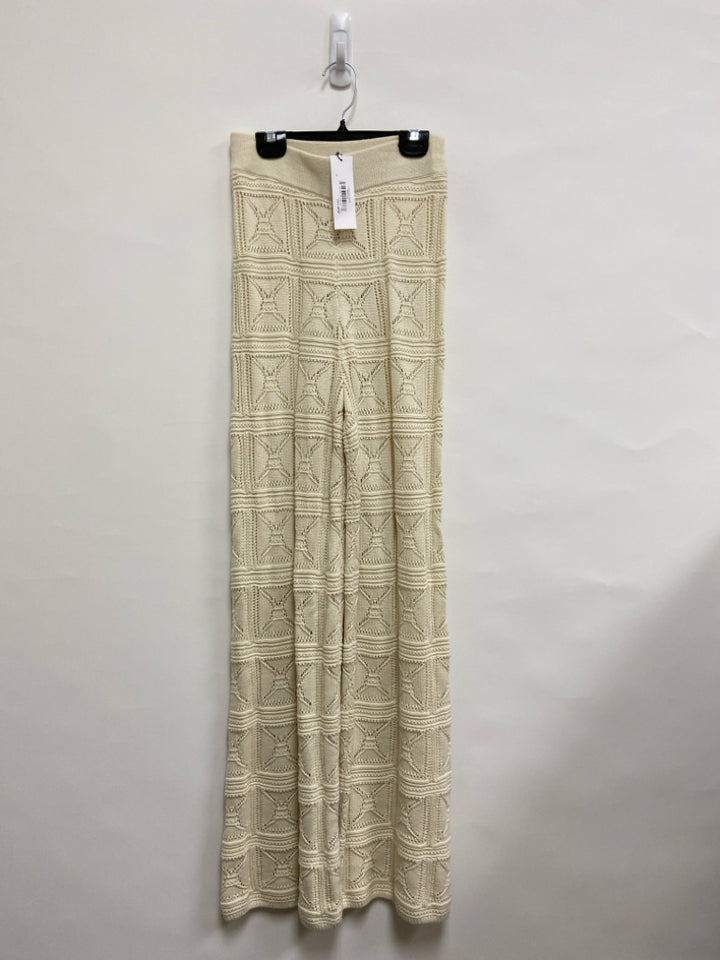 NWT Size XS Beige Crochet Ladies Pants