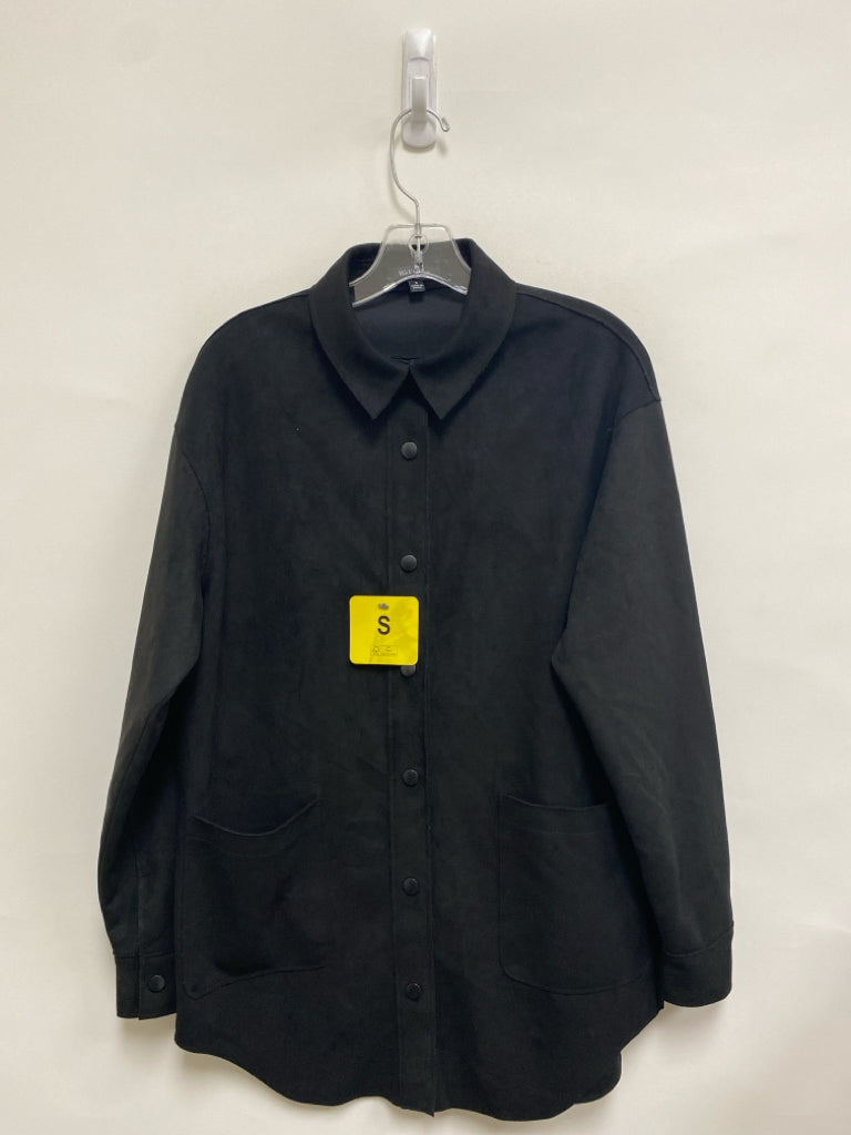 NWT Well Worn Size S Black Button Up Faux Suede Ladies Jacket