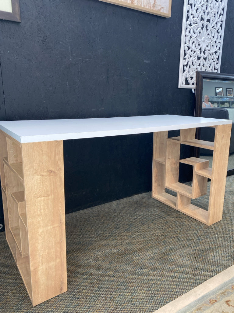 White/Brown Desk