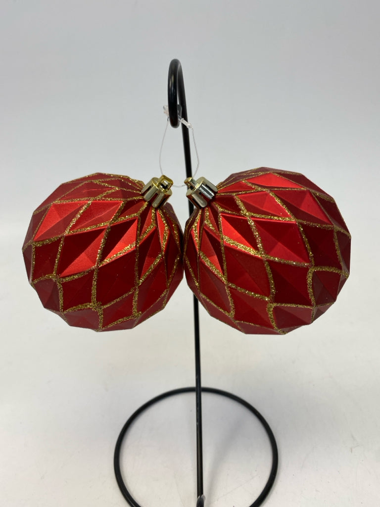 Red Gold Ornaments