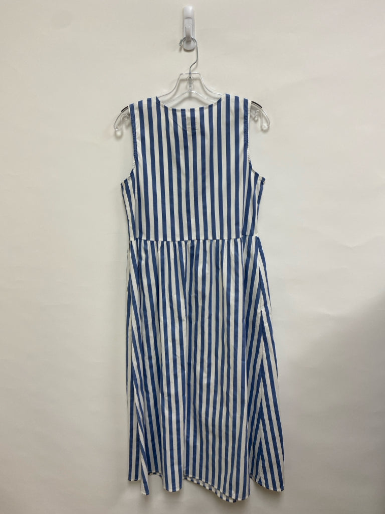 Joie Size S White/Blue Stripes Sleeveless Ladies Dress