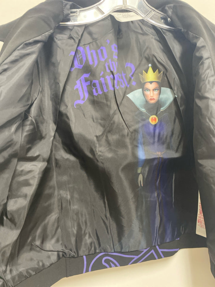 NWT Disney Size S Black Silver Zip Down Ladies Jacket