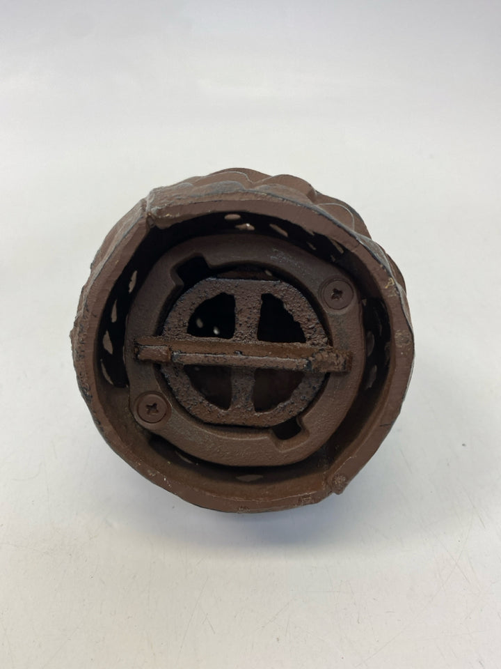 Brown Cast Iron Candleholder(s)