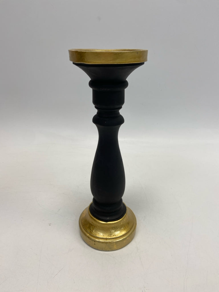 Black Gold Trimmed Candleholder(s)