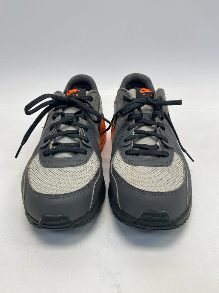 Nike Size 8.5 Gray Orange Lace-Up Men&
