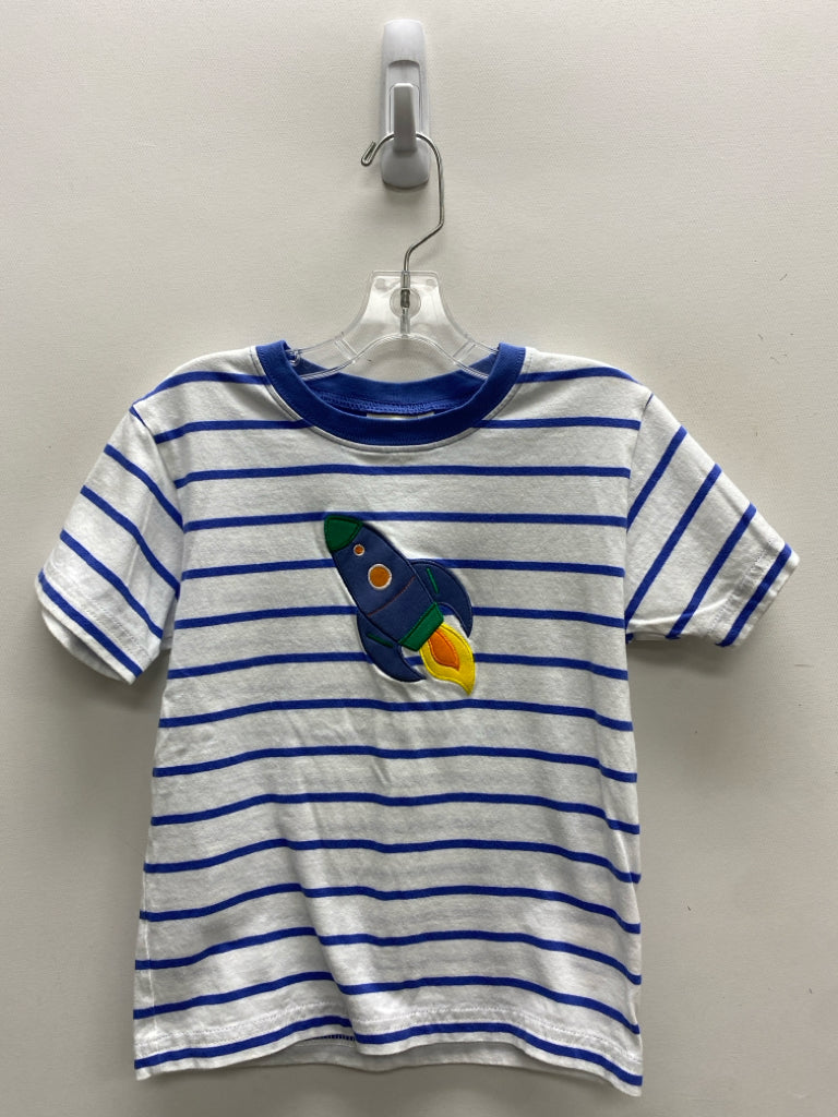Luigi SIZE 5 White/Blue Stripes Boy&