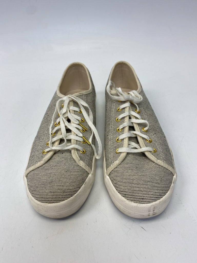Keds  Size 10 Cream/Black Lace-up Sneakers