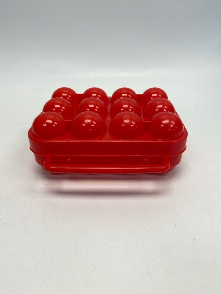 Red Plastic Storage Container