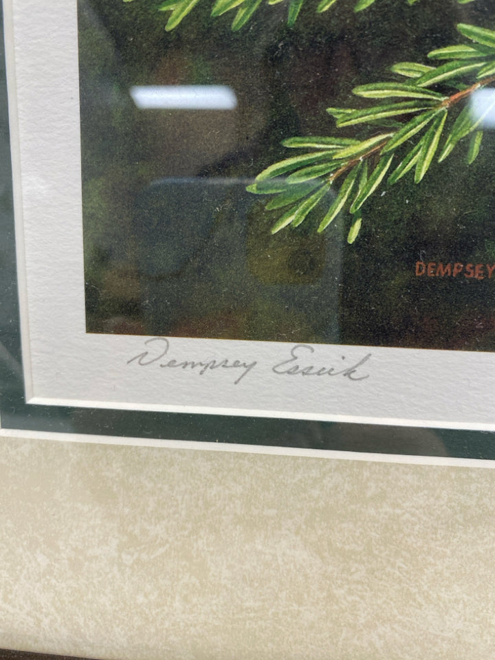 Green White/Multi Christmas Framed Art