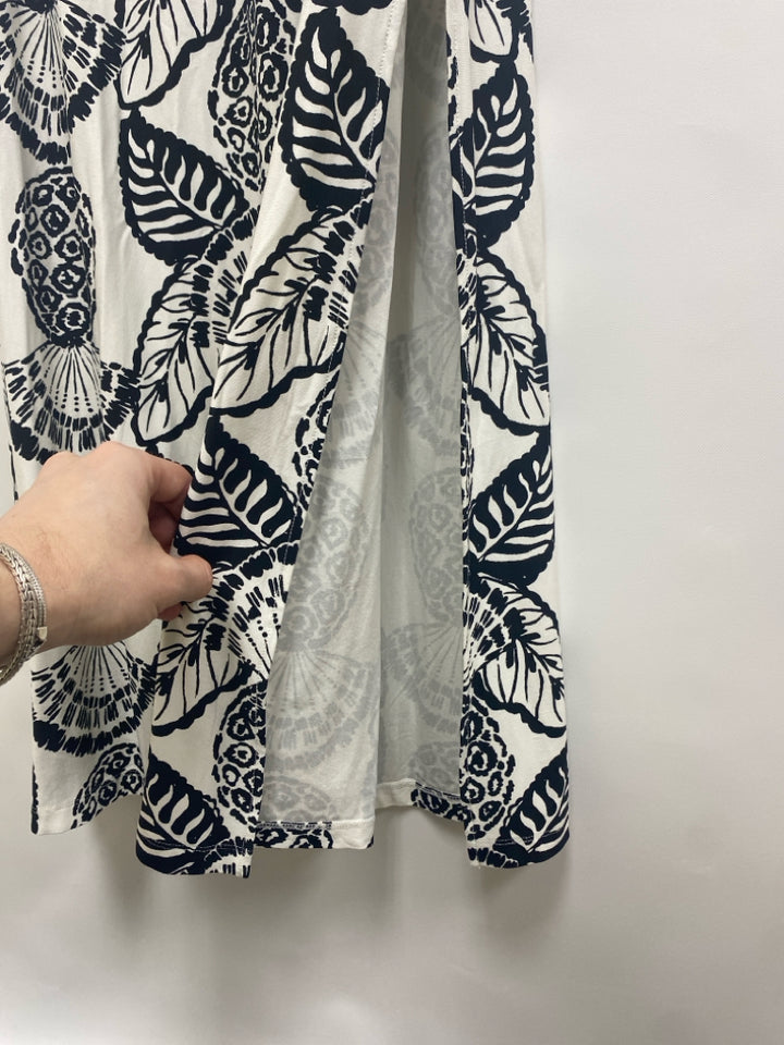 LILLY PULITZER Size S Black/White Pineapples Maxi Ladies Dress