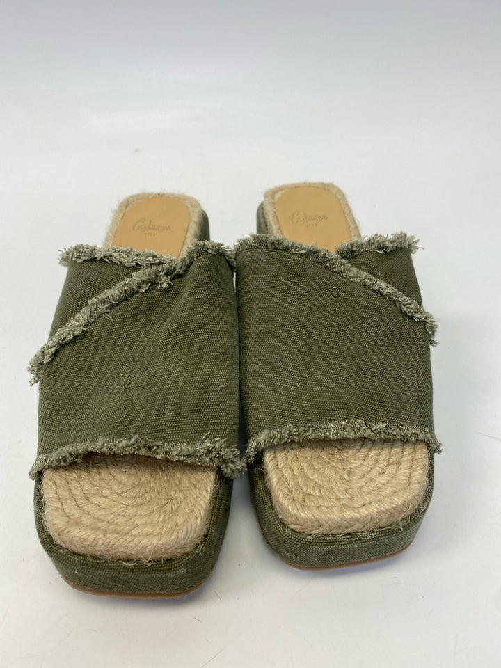 Castaner  Size 37 Green Fringe Sandals