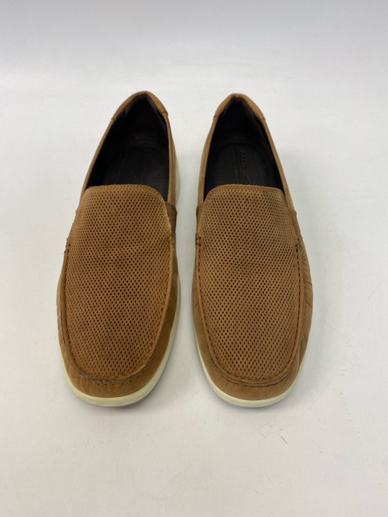 NWOT Ecco Size 46 Brown Perforated Men&