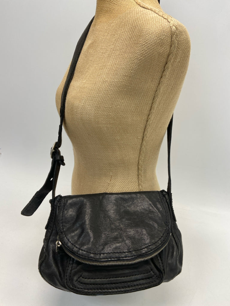 Black Leather Crossbody
