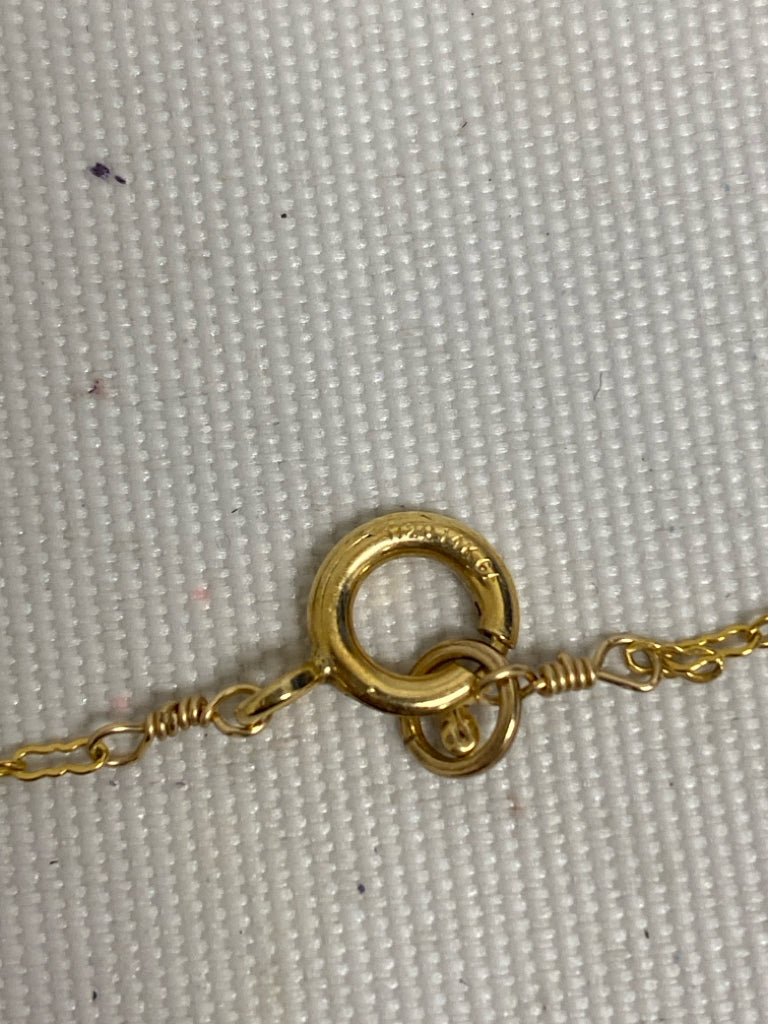 Gold Iridescent Crystal Necklace