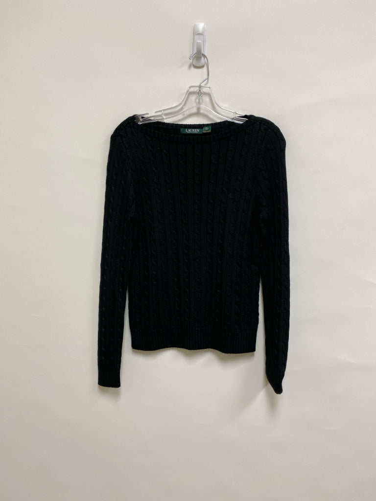 Lauren Ralph Lauren Size S Black Cable Knit Ladies Sweater