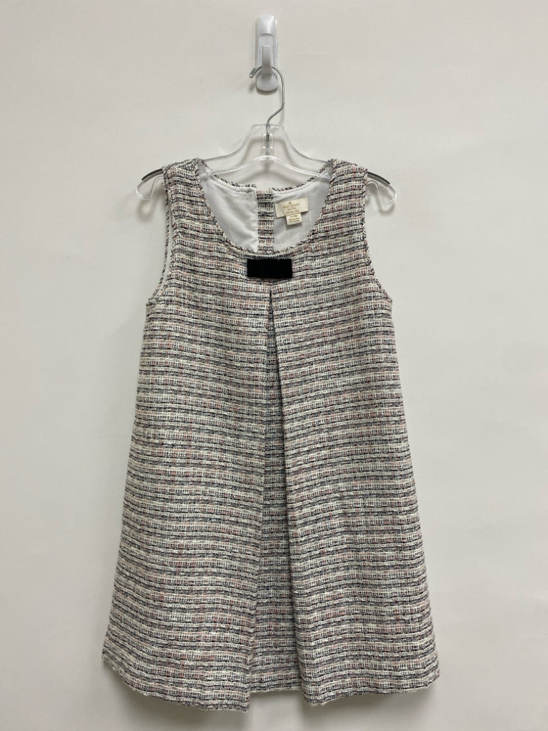 Kate Spade SIZE 10 White Black/Pink Sleeveless Tweed Girl&