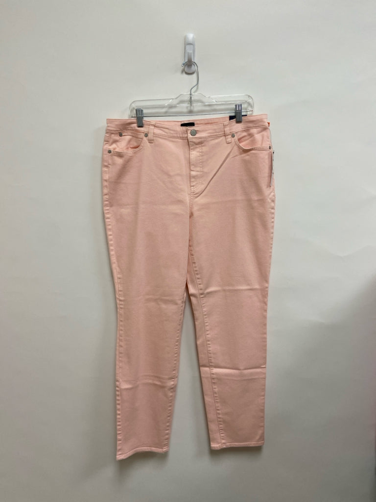 NWT Talbots  SIZE  16 Pink Denim Plus Size Jeans