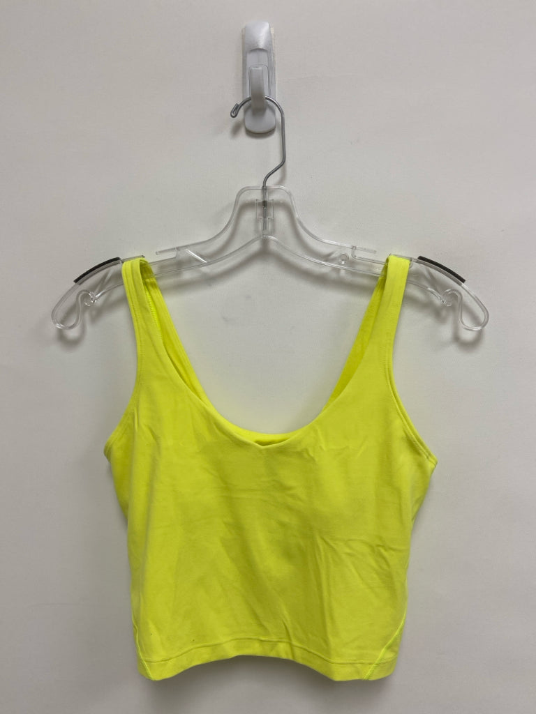 Lululemon Size 6 Neon Yellow Athletic  Bra
