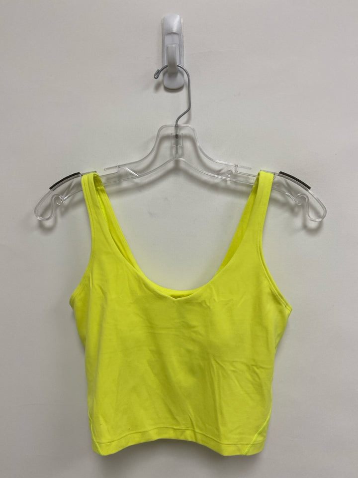 Lululemon Size 6 Neon Yellow Athletic  Bra