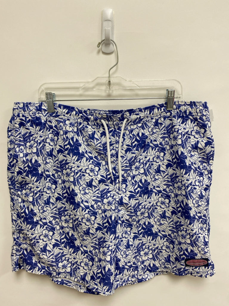 Vineyard Vines Size L White/Blue Tropical Men&