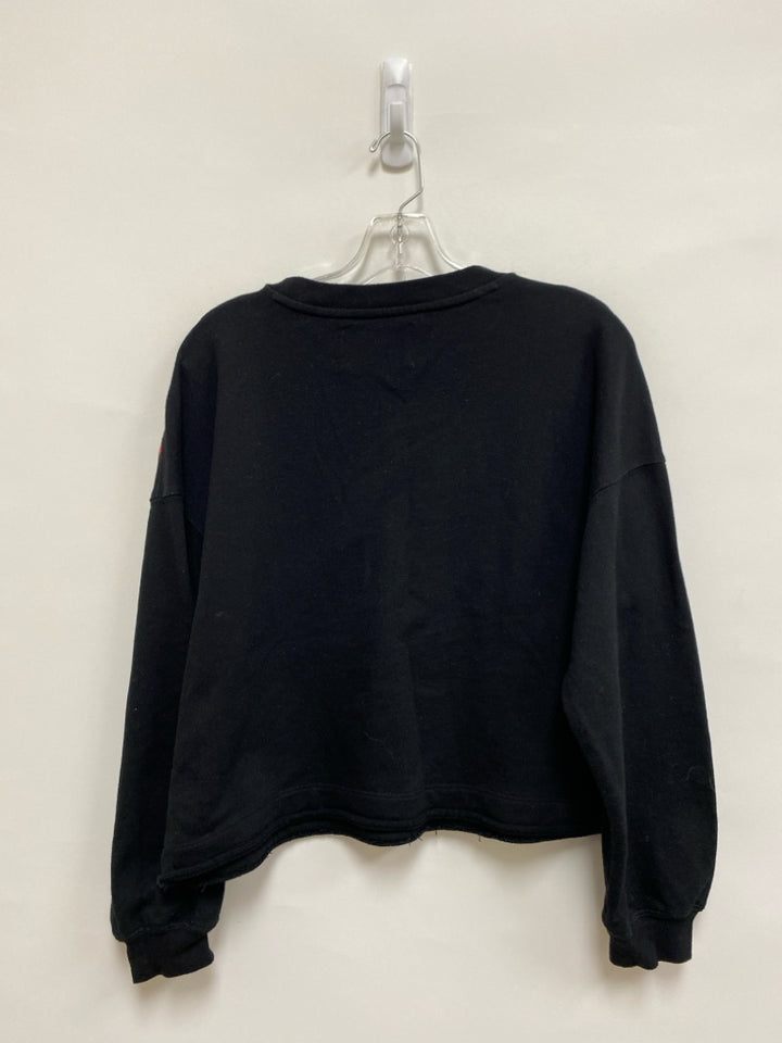 Calvin Klein Size L Black Red/White Sequins Ladies Sweatshirt