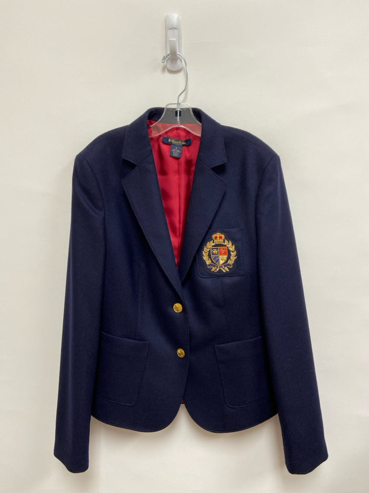 Brooks Brothers Size 8 Dark Navy Beaded Wool Ladies Jacket