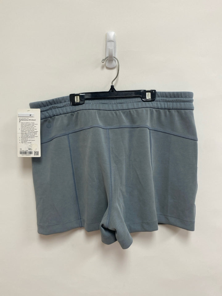 NWT Lululemon Size 14 Dusty Blue Athletic Shorts