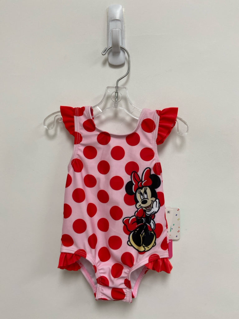 NWT Disney SIZE 6M Pink/Red Minnie Mouse Girl&