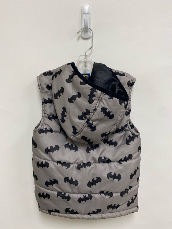 SIZE 5T Gray Black Batman Hooded Boy&